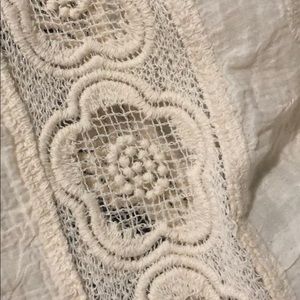 Embroidered lace top